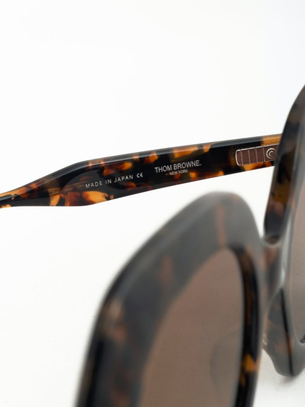 Thom Browne TBS509 Square Tokyo Tortoise Sunglasses - Picture 8 of 8
